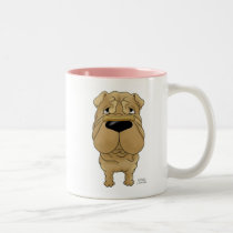 El día de San Valentín de Shar-Pei tazas