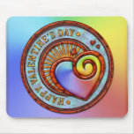 El día de San Valentín feliz 2 Mousepad Alfombrillas De Ratones