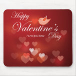 El día de San Valentín feliz 7 Mousepad Tapete De Raton