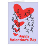 El día de San Valentín feliz del corredor Felicitación