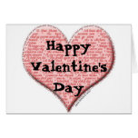 El día de San Valentín feliz Tarjeton