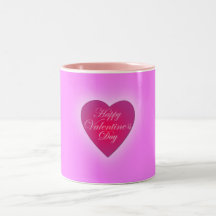 El día de San Valentín feliz Taza