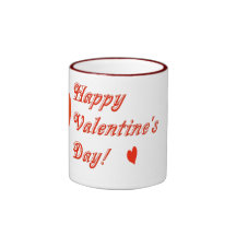 El día de San Valentín feliz Taza