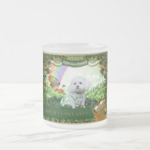 El día de St Patrick - Bichon Frise - Mia Tazas De Café