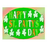 El día de St Patrick feliz Postal