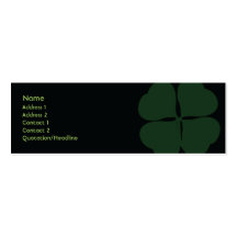 El día de St Patrick - flaco Tarjetas De Negocios