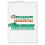 El día de St Patrick Tarjeton