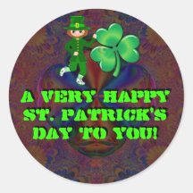 ¡El día de un St Patrick muy feliz a usted! Etiquetas