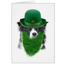 El día Ditzy Notecard de San Patricio de Dogs~Orig Tarjetas