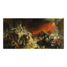 El día pasado de Pompeya de Karl Briullov Vesuvio Tarjetas Fotográficas