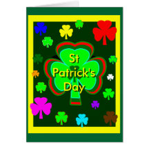 El día UCreate Templates3a de St Patrick Tarjetón