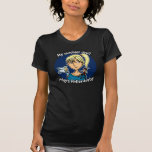 El diablo del hombro juega adaptable rollerderby camiseta