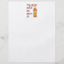 El diablo hizo que lo elabora cerveza - cerveza flyer personalizado