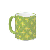 El diamante Apple acolcha Taza