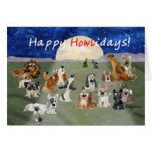 El dibujo animado feliz de Howlidays persigue la t