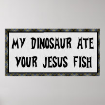 El dinosaurio come los pescados de Jesús Impresiones
