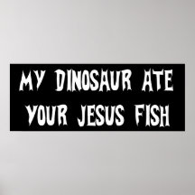 El dinosaurio come los pescados de Jesús Impresiones