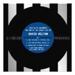 El disco de vinilo retro l despedida de soltero mo invitación