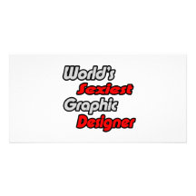 El diseñador gráfico más atractivo del mundo tarjeta fotográfica personalizada