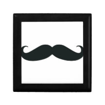 El diseño del bigote caja de regalo