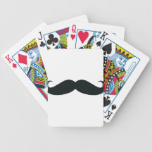 El diseño del bigote cartas de juego