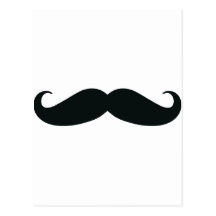 El diseño del bigote tarjeta postal