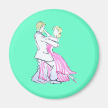 El diseño gráfico de los bailarines de vals iman