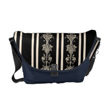 El diseño inspirado medieval raya diseño unisex bolsa de mensajería