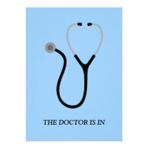 El doctor fiesta de graduación invita invitacion personalizada