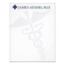 El doctor Flat Notecards Anuncios Personalizados