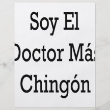 El doctor Mas Chingon del EL de la soja Flyer Personalizado