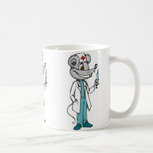 El doctor Nurse Mouse Taza De Café