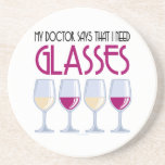 El doctor Says I Need Glasses Posavasos Manualidades
