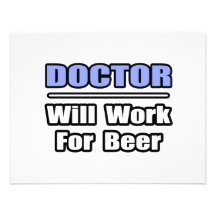 El doctor… trabajará para la cerveza invitaciones personales 
