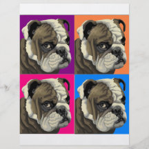 El dogo americano hace el pastel flyer personalizado