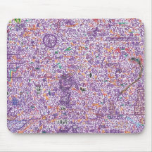 El Doodle guerrea Mousemat Tapetes De Ratón
