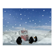 El dormir con la postal de los pingüinos