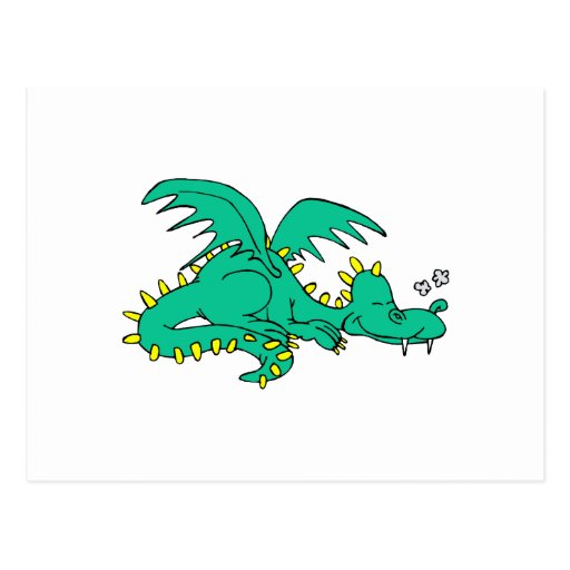 El dormir del dragón tarjeta postal