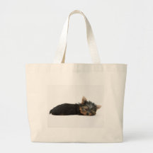 El dormir del perrito de Yorkie Bolsas