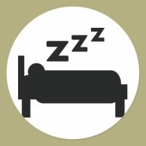 el dormir del zzz del sleepyhead pegatinas