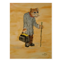El Dr. Gladstone Pawsworthy Tarjeta Postal