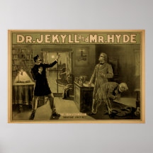El Dr. JEKYLL y poster del VODEVIL del acto del ju