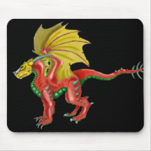 El dragón de rubíes tapete de raton