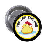 El duckie de goma usted es el un botón del navidad botones