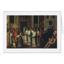 El dux Ziani encuentra a papa Alejandro III (1105- Felicitaciones