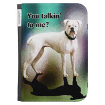 El E-Lector blanco descarado del perro del boxeado