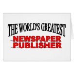 El editor de periódicos más grande del mundo tarjetas