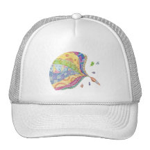 El edredón pintado gorras de camionero