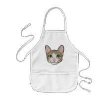 El ejemplo del gato embroma el delantal