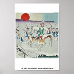 El ejército derrite lejos por Kobayashi, Kiyochika Poster